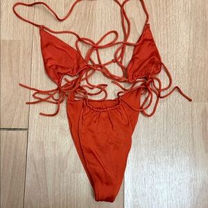 Sommer Swim Burn Orange Bikini